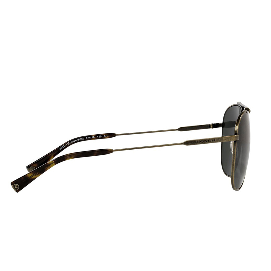 Kính Mát Coach Men Fashion Antique Gold Sunglasse HC7088-933371-57 57mm Màu Xanh Green