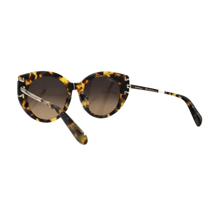 Kính Mát Salvatore Ferragamo Brown Gradient Cat Eye Ladies Sunglasses SF840SA 215 54 Phối Màu