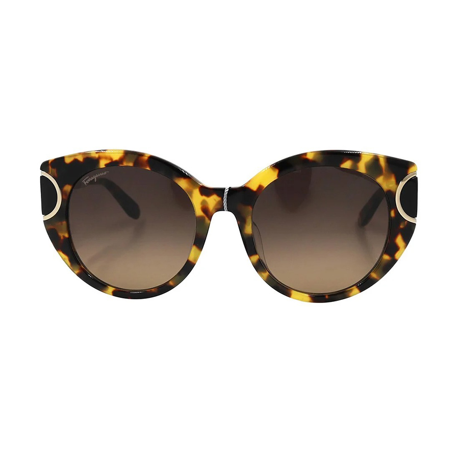 Kính Mát Salvatore Ferragamo Brown Gradient Cat Eye Ladies Sunglasses SF840SA 215 54 Phối Màu