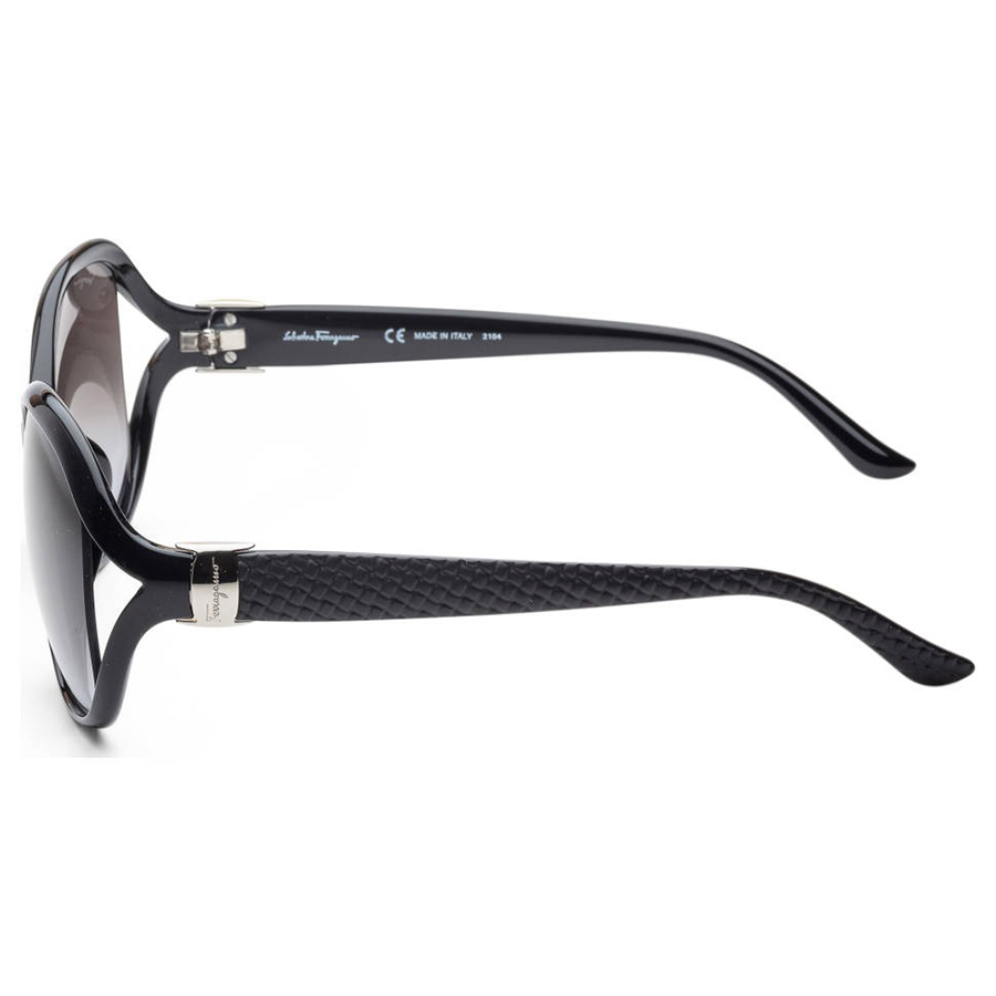 Kính Mát Salvatore Ferragamo Women Fashion 61mm Black Sunglasses SF770SA-001 Màu Đen
