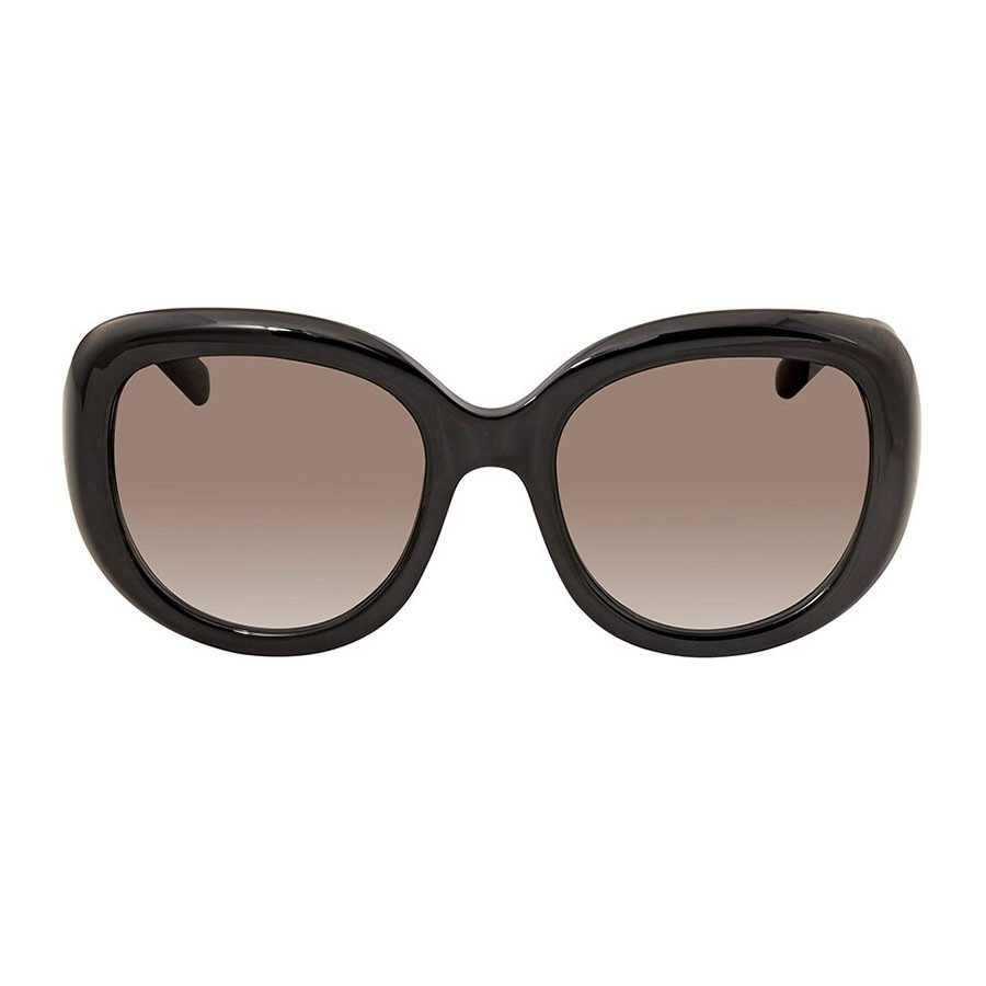 Kính Mát Salvatore Ferragamo Gradient Smoke Oval Sunglasses SF727S 001 53 Màu Đen