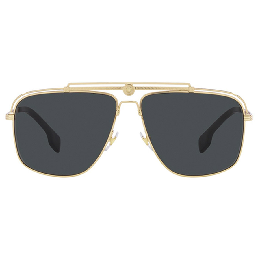 Kính Mát Versace Sunglasses VE2242 100287 Gold Màu Xám Vàng