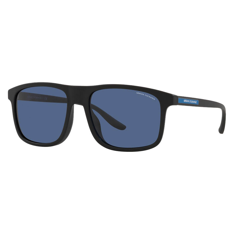 Kính Mát Armani Exchange Blue Rectangular Men's Sunglasses AX4110SF 807880 58 Màu Xanh Blue