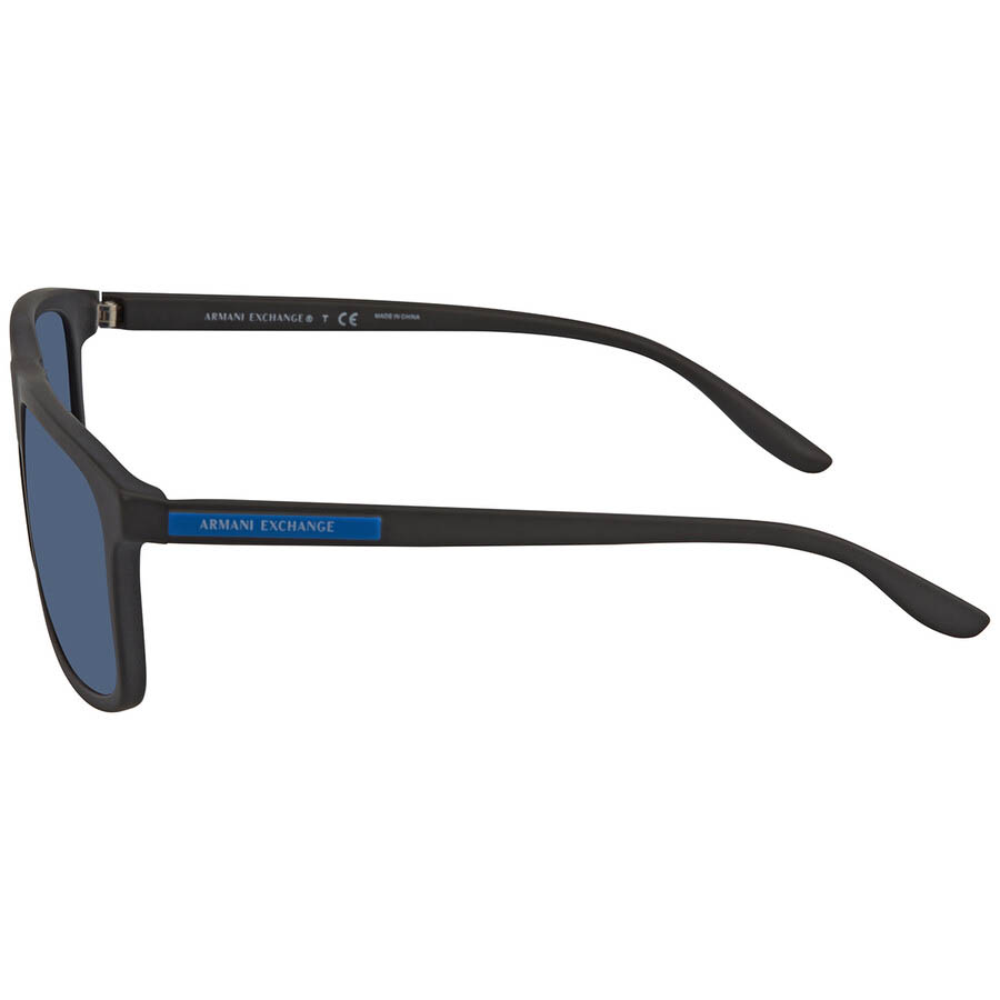 Kính Mát Armani Exchange Blue Rectangular Men's Sunglasses AX4110SF 807880 58 Màu Xanh Blue