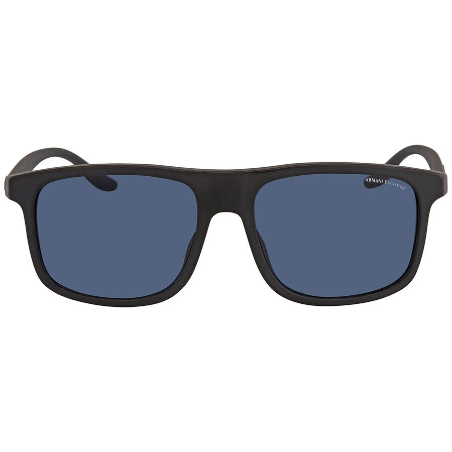Kính Mát Armani Exchange Blue Rectangular Men's Sunglasses AX4110SF 807880 58 Màu Xanh Blue