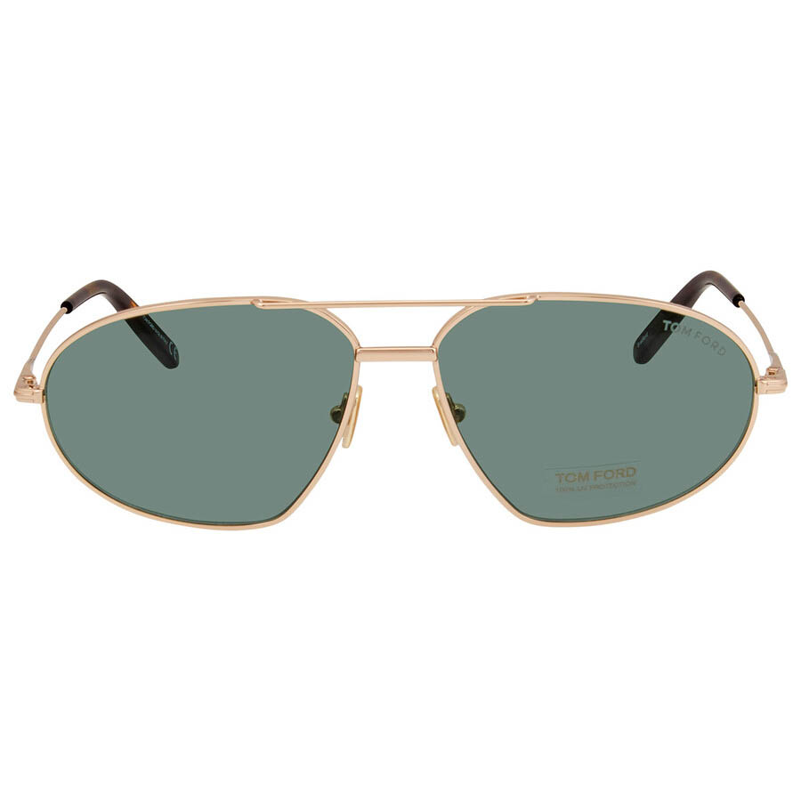 Kính Mát Tom Ford Bradford Green Aviator Sunglasses FT0771 28N 61 Màu Xanh Green