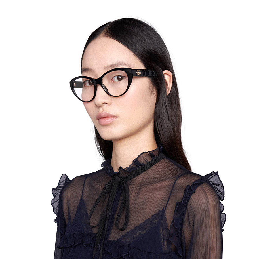Kính Mắt Cận Gucci GG0812O 001 Black Glasses Màu Đen