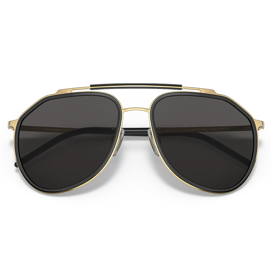 Kính Mát Dolce & Gabbana D&G Wide Fit - Adjustable Nosepads DG2277 Màu Đen Vàng