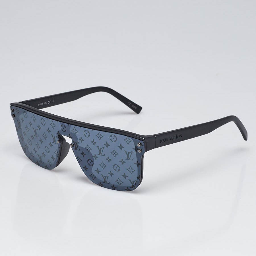 Kính Mát Louis Vuitton LV Black Plastic Square Frame Waimea Sunglasses Z1082E Màu Đen