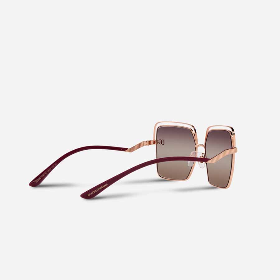 Kính Mát Dolce & Gabbana D&G Advertising DG Pin Sunglasses Màu Hồng Gold