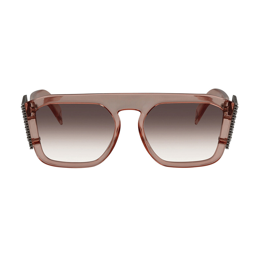 Kính Mát Fendi Pink Gradient Square Ladies Sunglasses FF 0381/S 035J 55