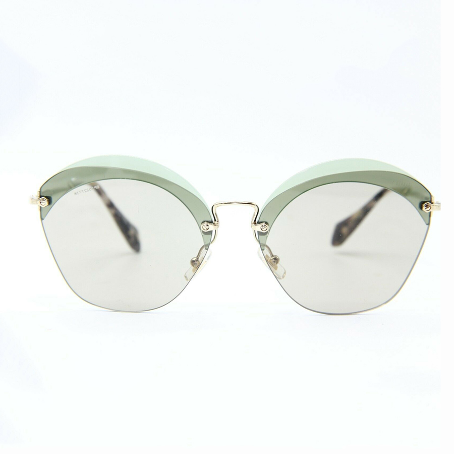 Kính Mát Nữ Miu Miu SMU 53S VX1-5J2 Green Authentic Sunglasses 62-16