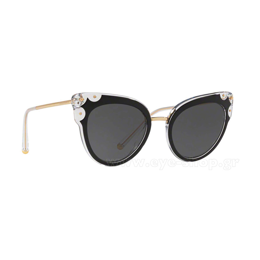 Kính Mát Nữ Dolce Gabbana D&G Sunglasses Women Sunglasses 4340 675/87 - Size 51 Màu Đen