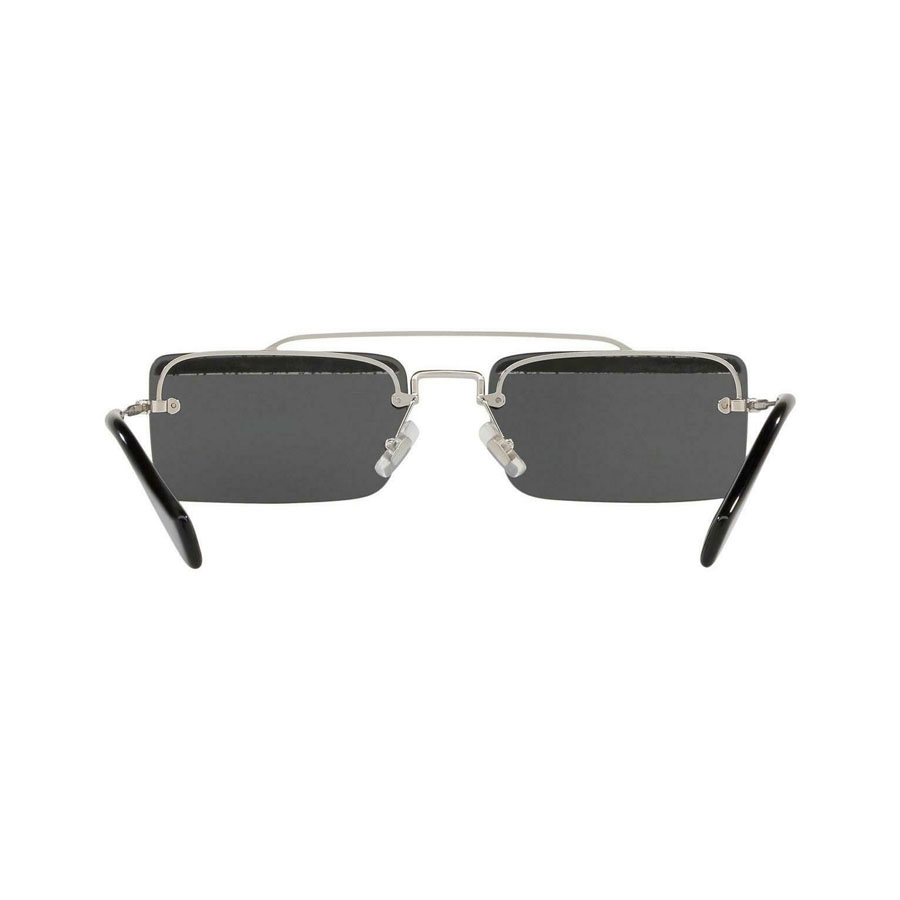 Kính Mát Miu Miu 58 KJLLaL Sunglasses Silver Grey Glitter Sole