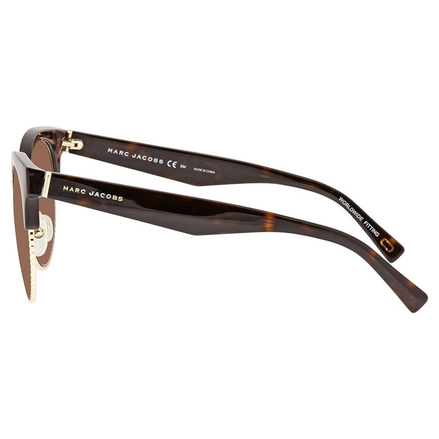 Kính Mát Marc Jacobs Brown Gold Browline Ladies Sunglasses MARC170S008654