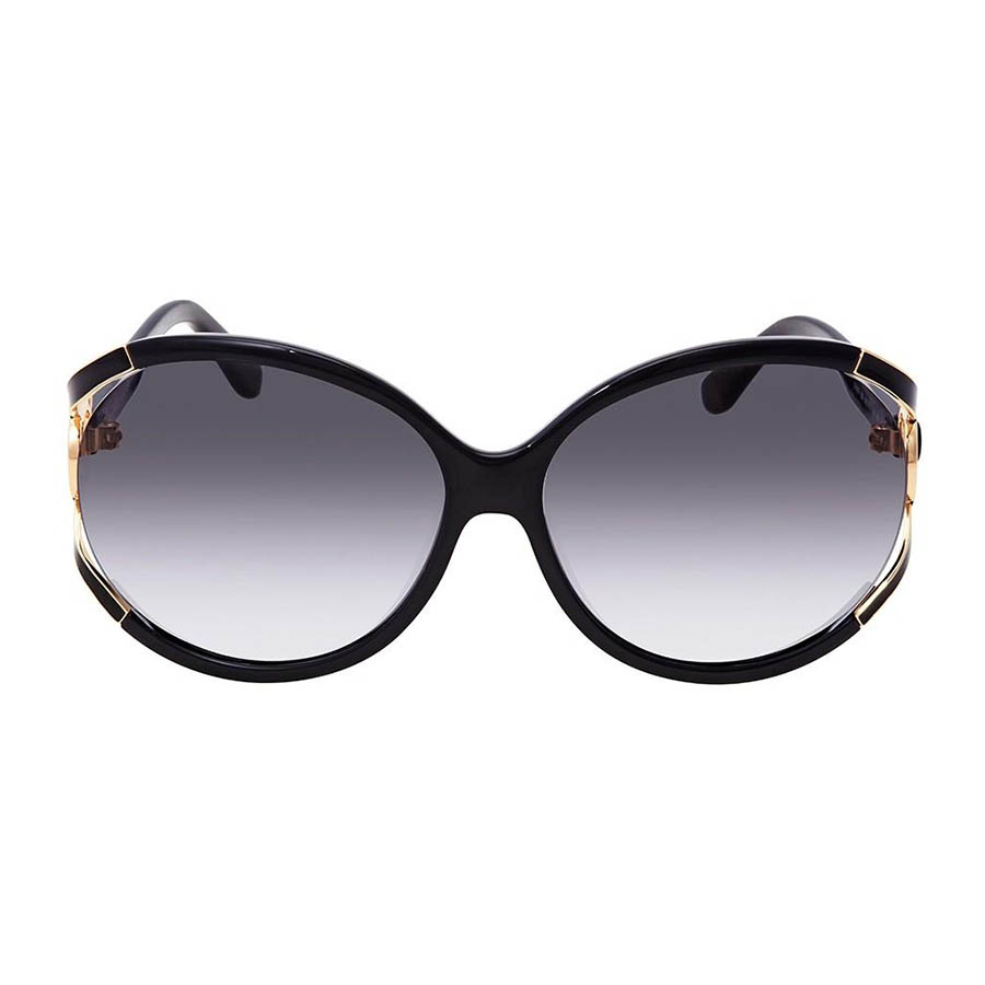 Kính Mát Salvatore Ferragamo Grey Gradient Round Ladies Sunglasses