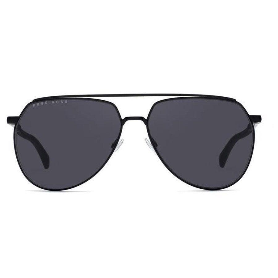 Kính Mát Hugo Boss Grey Blue Aviator Men's Sunglasses BOSS 1130/S 0003/IR 61 Màu Xám Đen