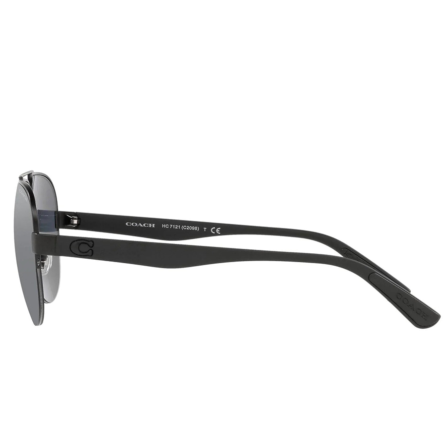 Kính Mát Coach Men Fashion Matte Gunmetal Sunglasses HC7121-938187-58 Màu Xám Đen