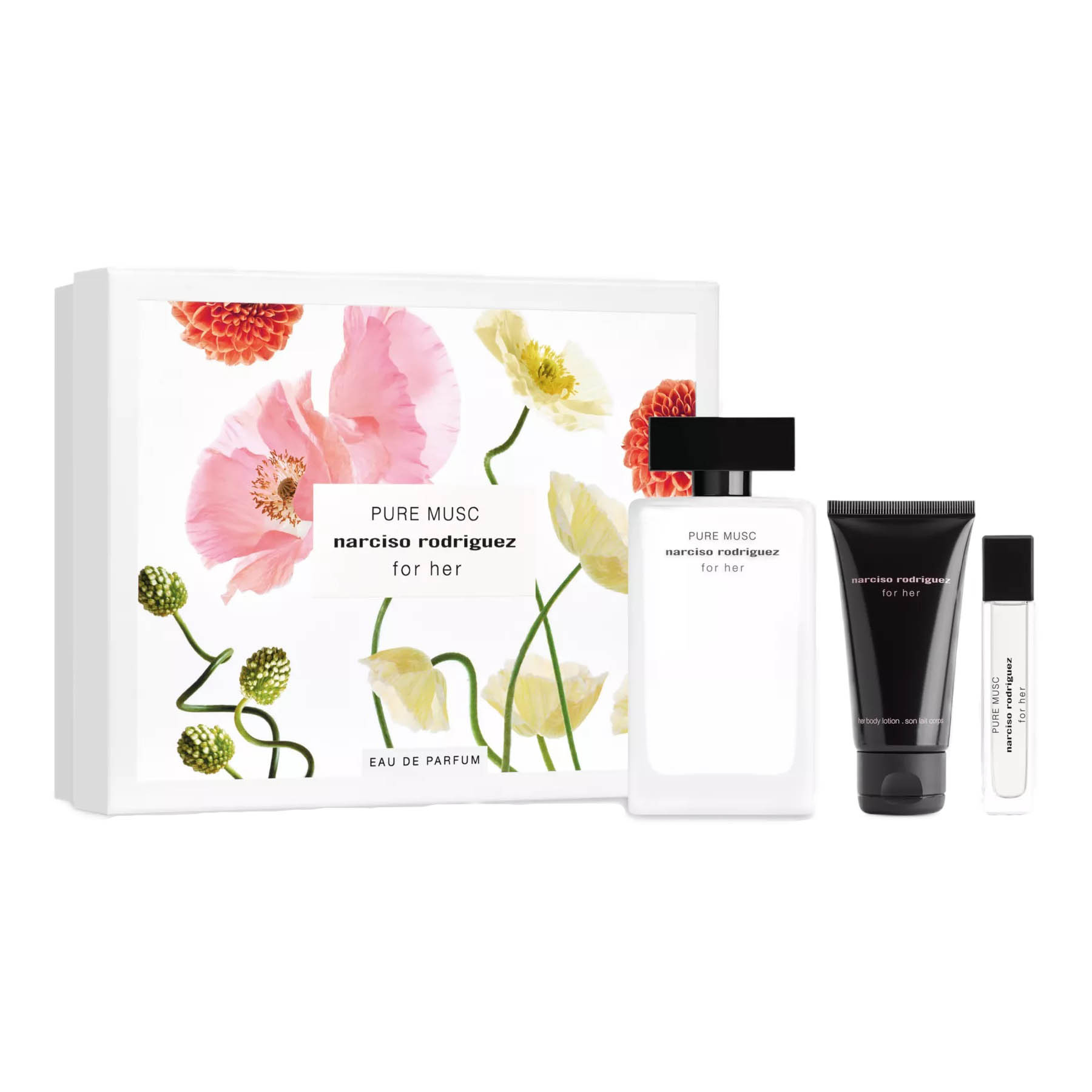 Set Nước Hoa Nữ Narciso Rodriguez Pure Musc For Her EDP Giftset 3 Món