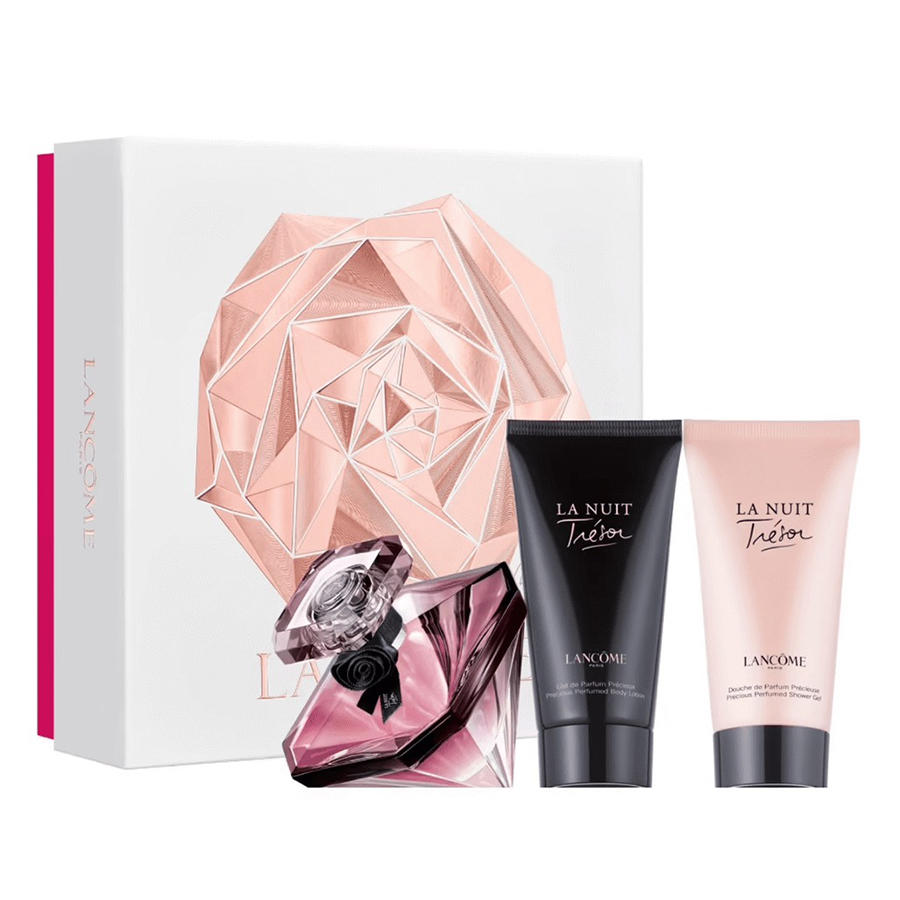 Set Nước Hoa Nữ Lancôme Trésor La Nuit 3 Món (EDP 50ml, Body Lotion 50ml, Gel Tắm 50ml)