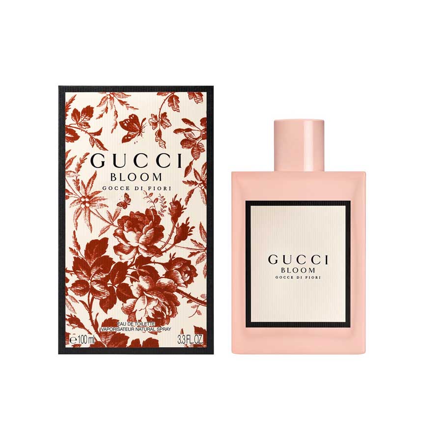 Combo Gucci (Nước Hoa Bloom Gocce Di Fiori EDT 100ml + Son Limited 25 Goldie Đỏ Tươi)