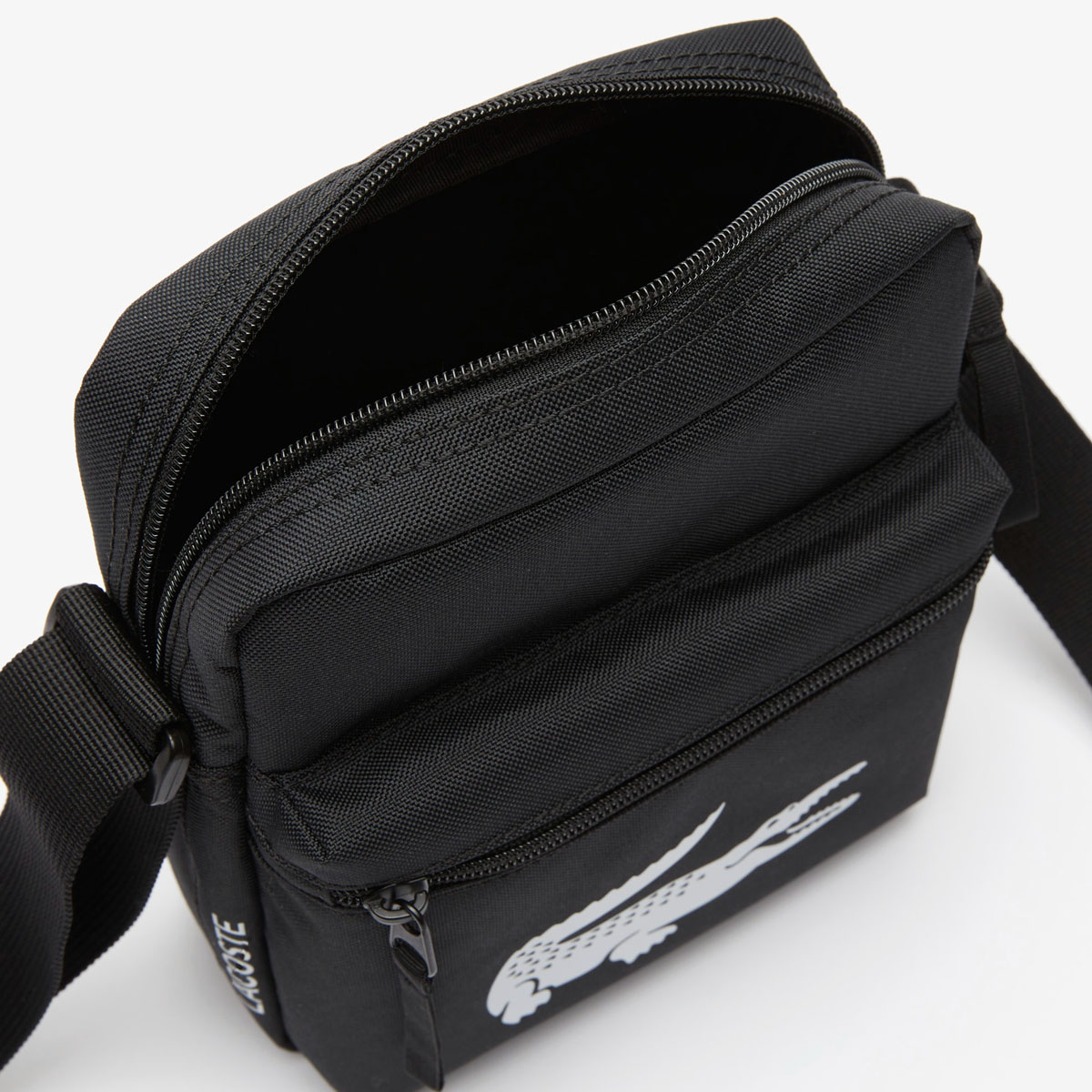 Túi Đeo Chéo Lacoste Men’s Recycled Fiber Shoulder Bag NH4279UG Màu Đen