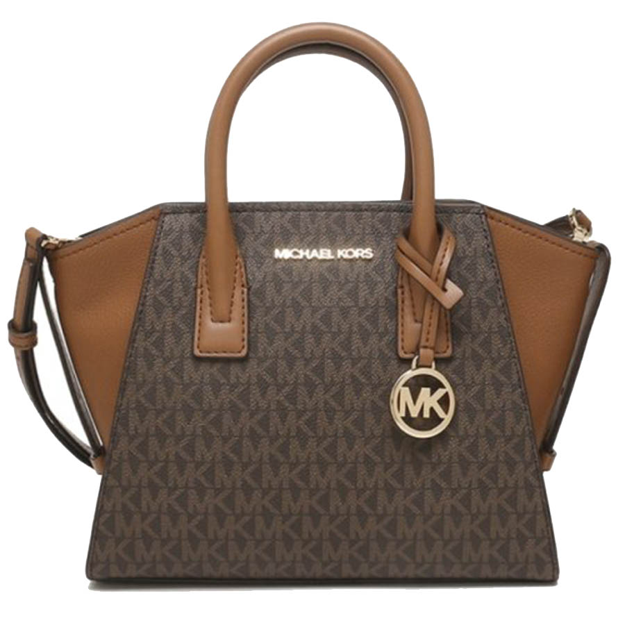 Túi Xách Michael Kors MK Avril Brown Signature 35F1G4VM2B Màu Nâu