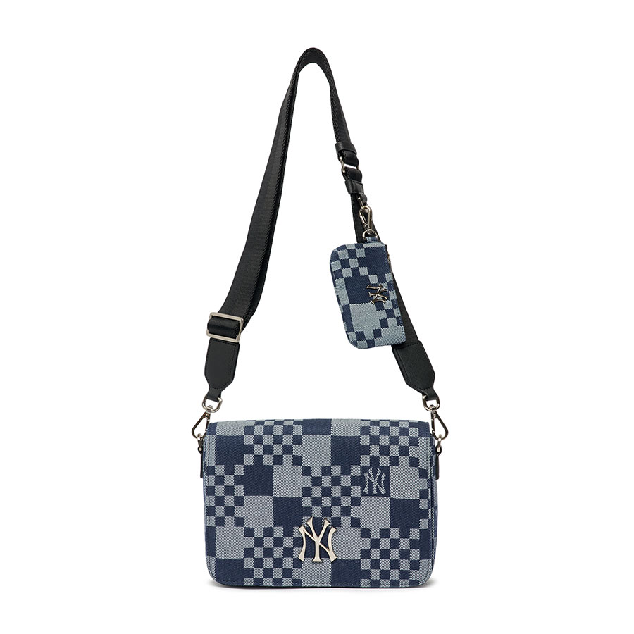 Túi Đeo Chéo MLB Caro Jacquard Crossbody New York Yankees 3ACRM062N-50NYD Màu Xanh