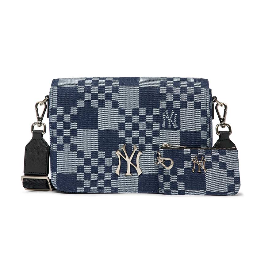 Túi Đeo Chéo MLB Caro Jacquard Crossbody New York Yankees 3ACRM062N-50NYD Màu Xanh