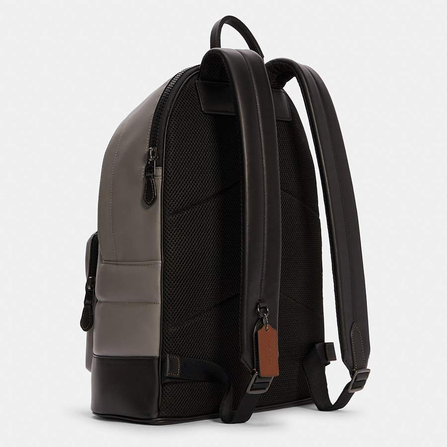 Balo Nam Coach West Backpack With Quilting C5398 Màu Ghi