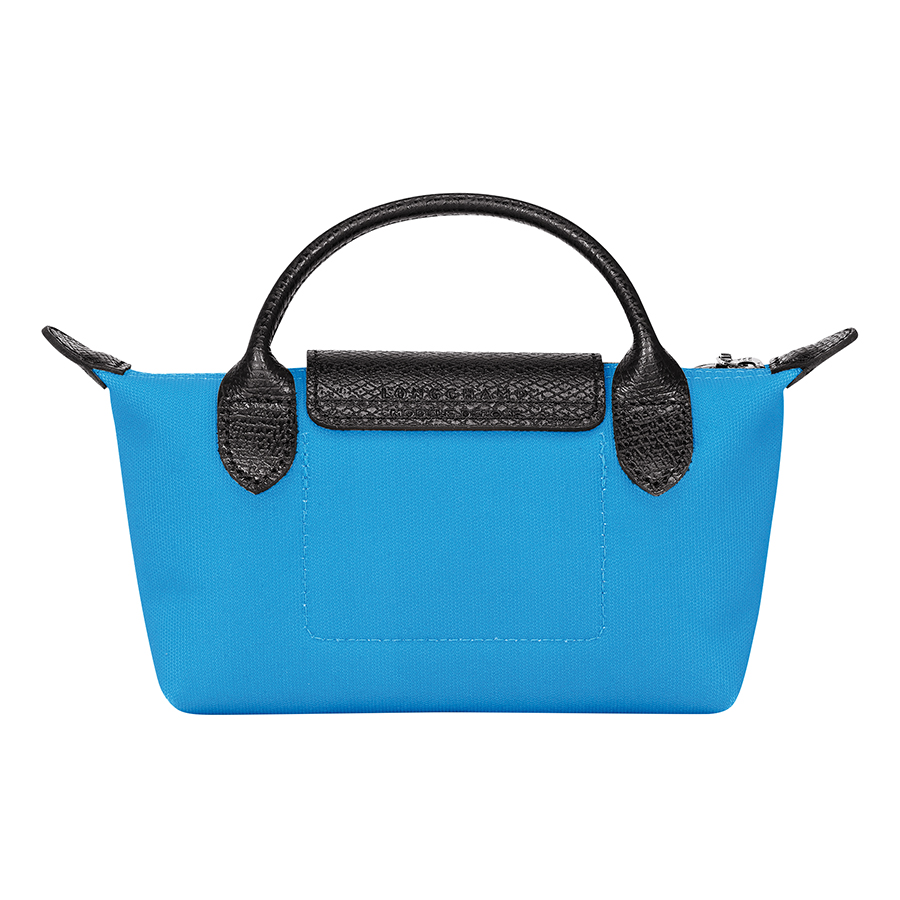 Túi Xách Tay Nữ Longchamp x Toiletpaper Toile Pochette Bleu 34175TPC127 Màu Xanh Blue
