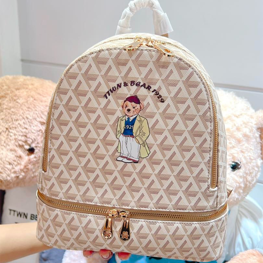 Balo Nữ TTWN BEAR TN2709 TN3107 Màu Vàng Be