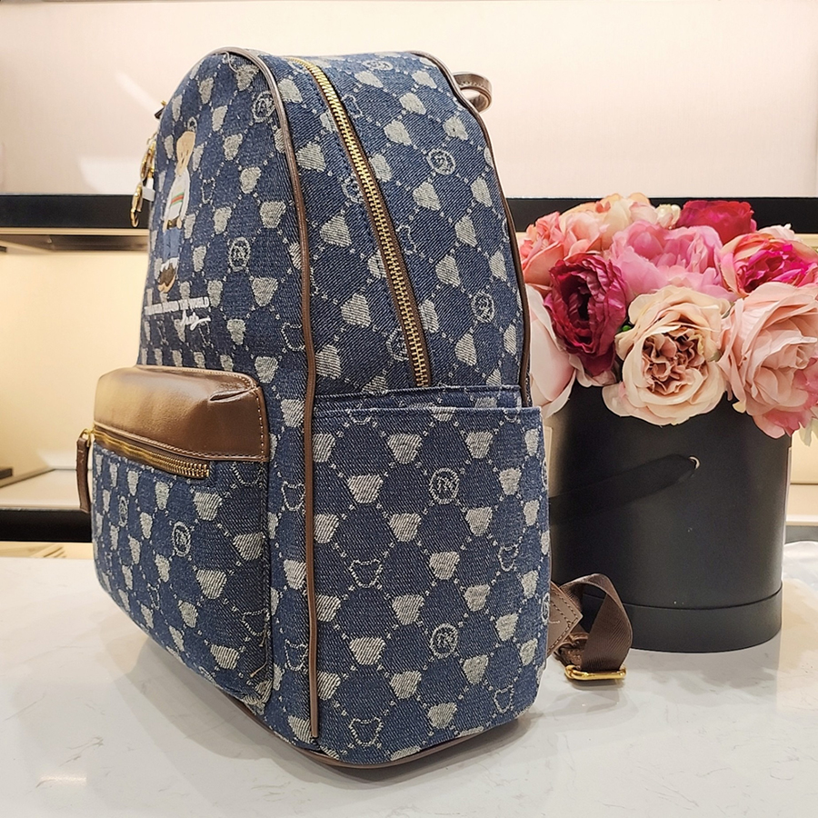 Balo Nữ TTWN BEAR TN3027 TN3210 Màu Xanh Viền Nâu Size XL