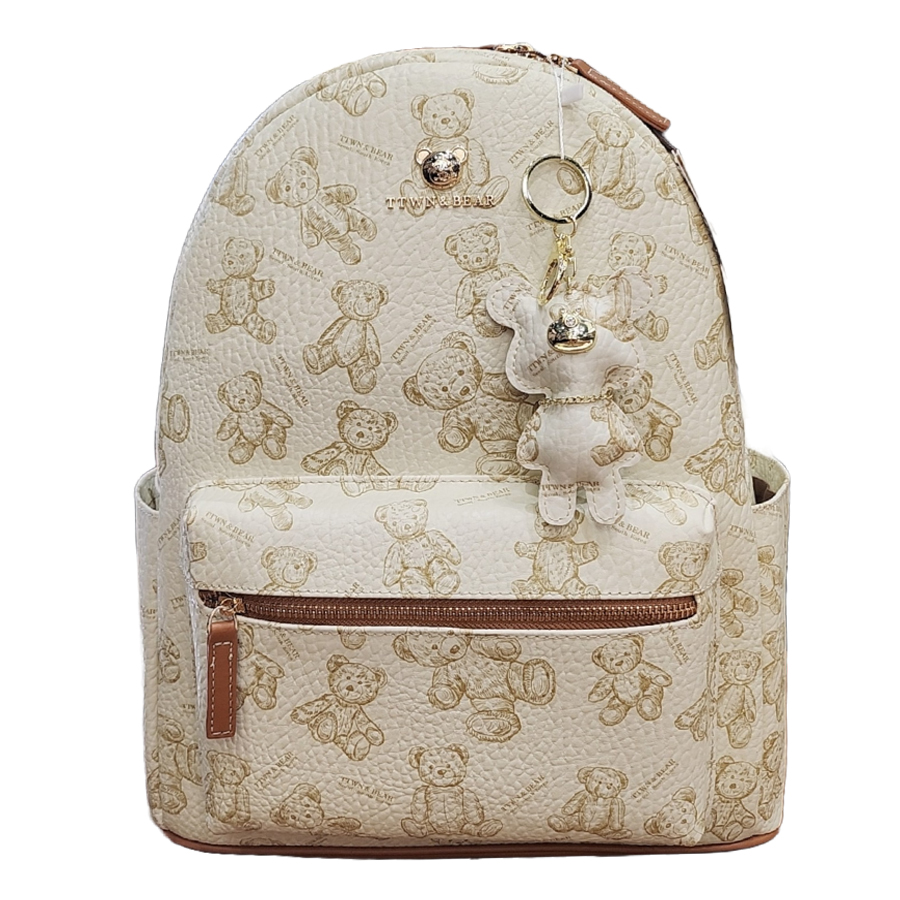 Balo Nữ TTWN BEAR Họa Tiết Gấu Bông TN3027 TN3209 Màu Trắng Size XL