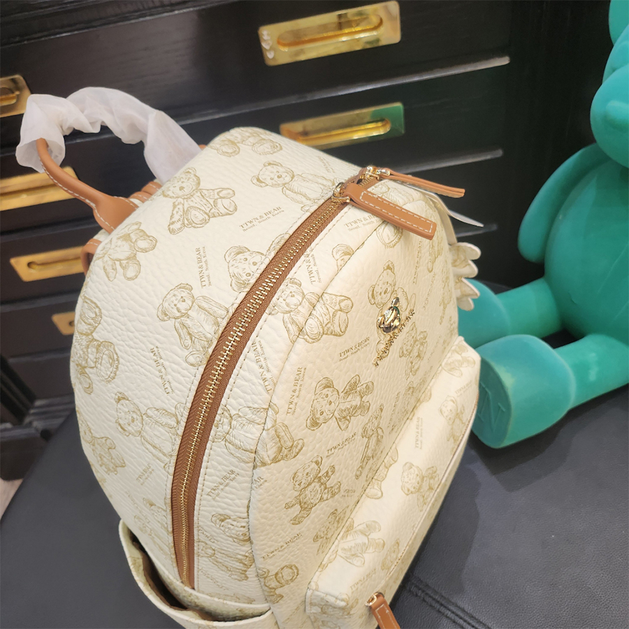 Balo Nữ TTWN BEAR Họa Tiết Gấu Bông TN3027 TN3209 Màu Trắng Size XL