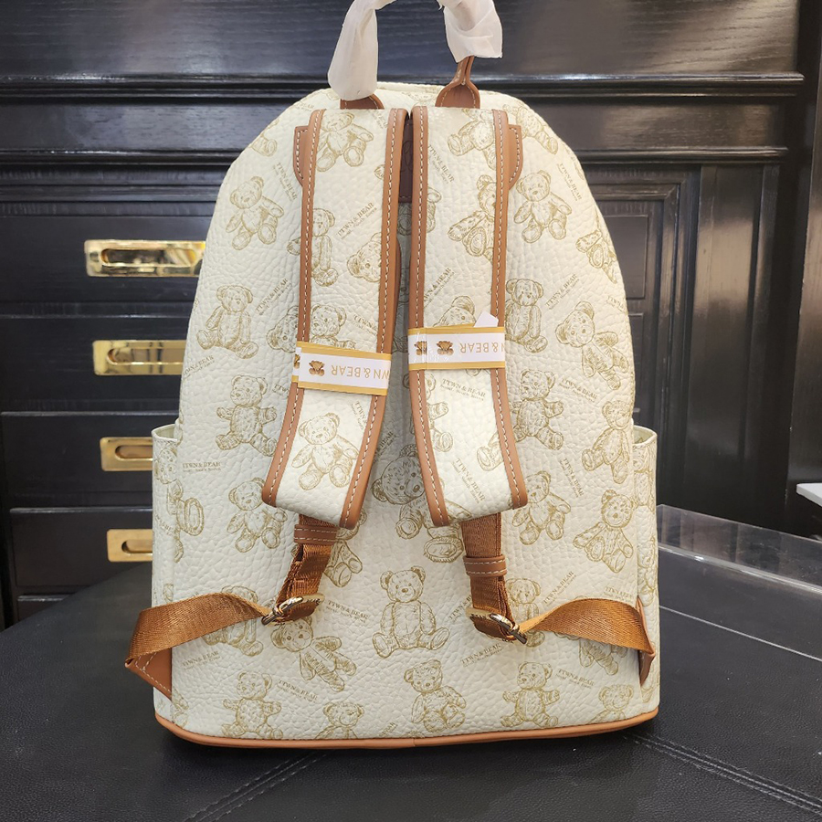 Balo Nữ TTWN BEAR Họa Tiết Gấu Bông TN3027 TN3209 Màu Trắng Size XL