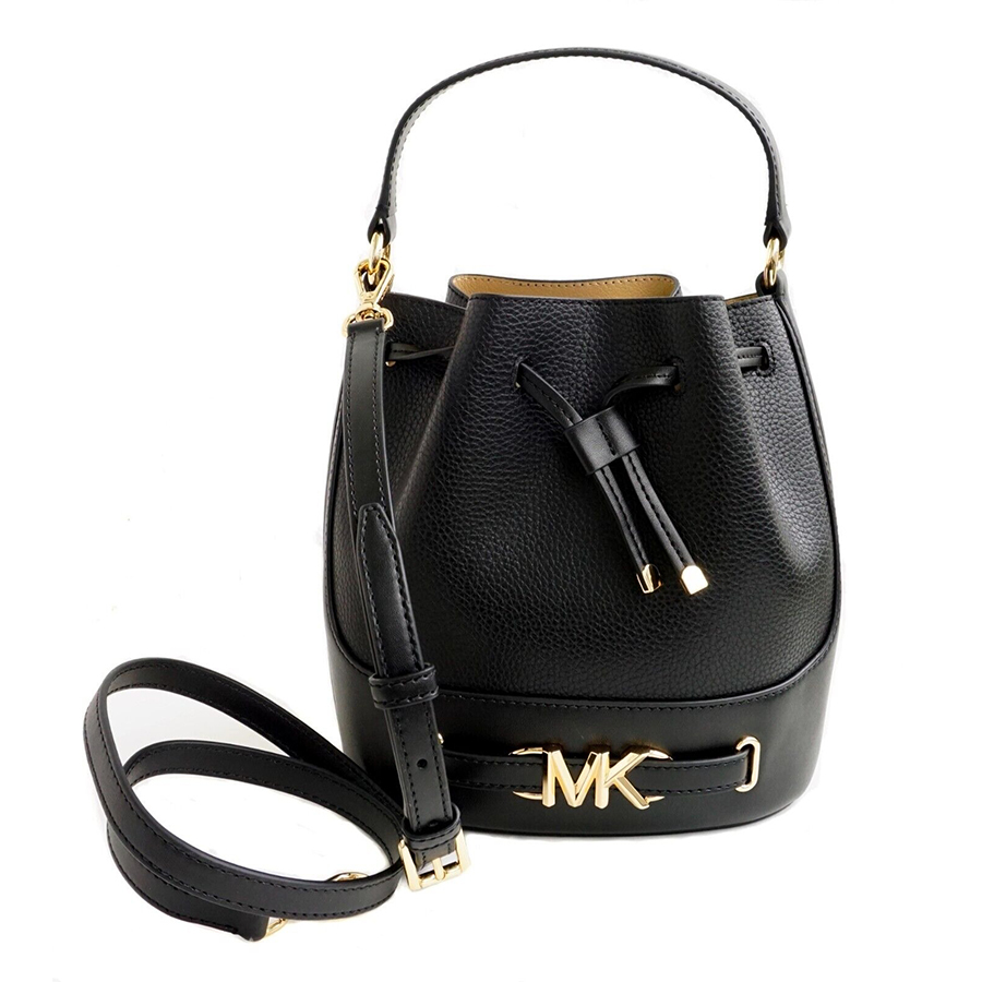 Túi Xách Nữ  Michael Kors MK Reed Medium Bucket Crossbody Bag Black 35S3G6RM8T Màu Đen