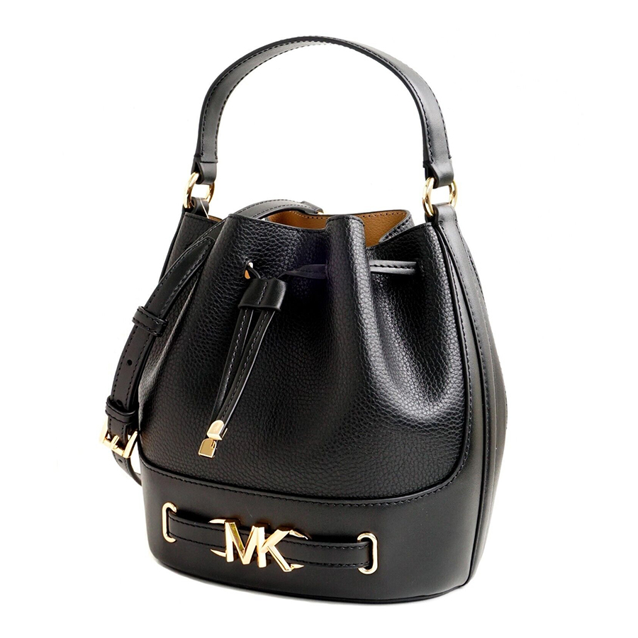 Túi Xách Nữ  Michael Kors MK Reed Medium Bucket Crossbody Bag Black 35S3G6RM8T Màu Đen