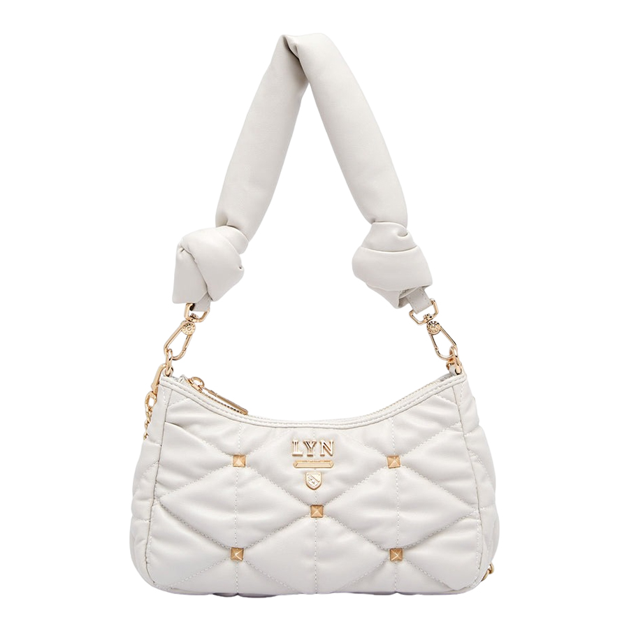 Túi Đeo Vai Nữ Lyn Tricia Puffy Shoulder Bags LL23FBF047 Màu Xám Nhạt