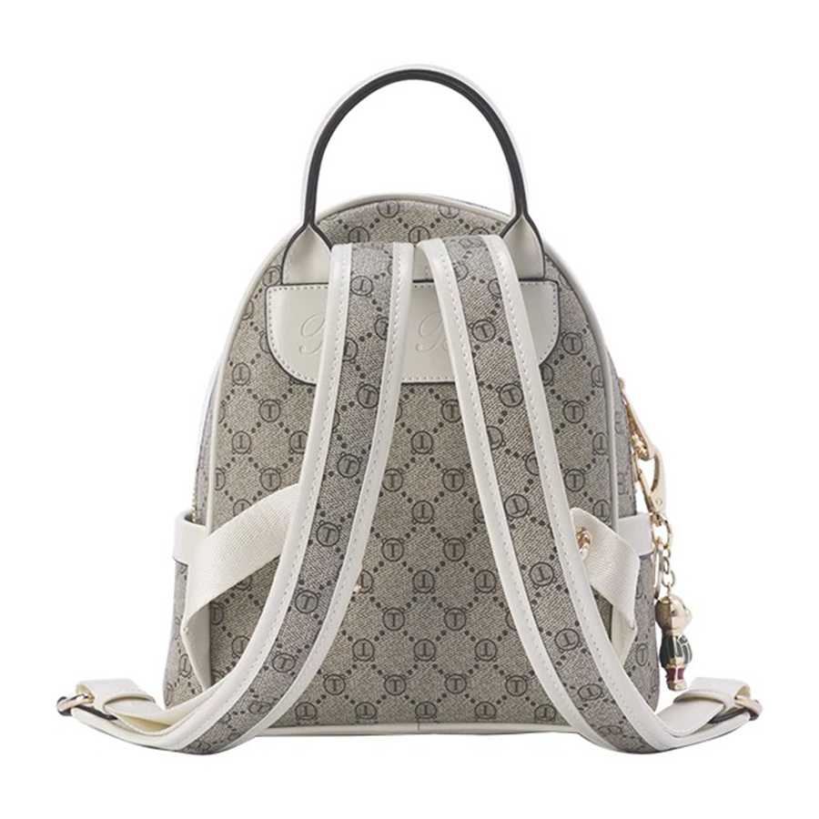 Balo Nữ TTWN BEAR Họa Tiết Lưới TN2819 TN3022 Màu Ghi Trắng