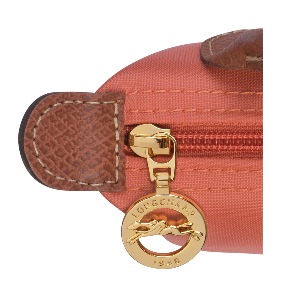 Túi Xách Tay Nữ Longchamp Original Pouch With Handleblush 34175089P63 Màu Cam San Hô