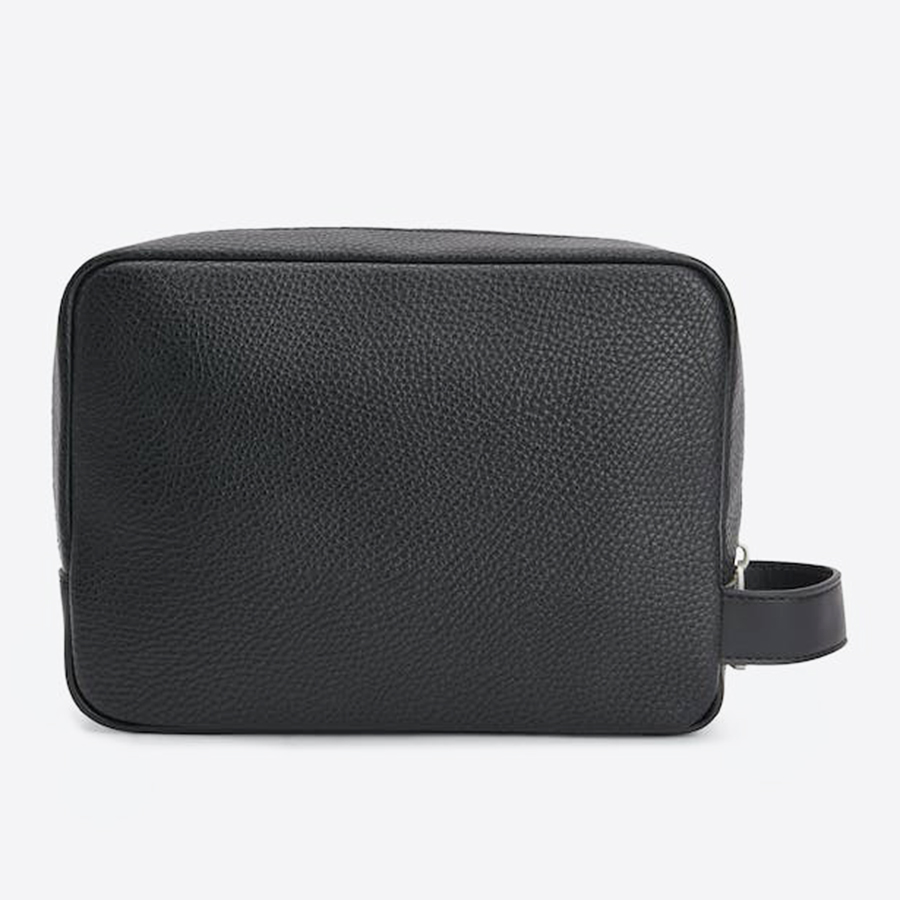 Túi Cầm Tay Nam Tommy Hilfiger Logo Zipped Washbag  AM0AM10614-1_NERO_BDS Màu Đen