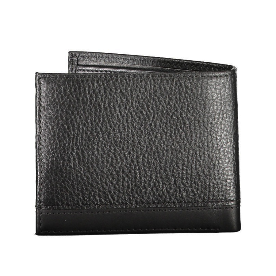 Ví Nam Tommy Hilfiger Pebble Grain Leather Small Wallet AM0AM10234_NERO_BDS Màu Đen