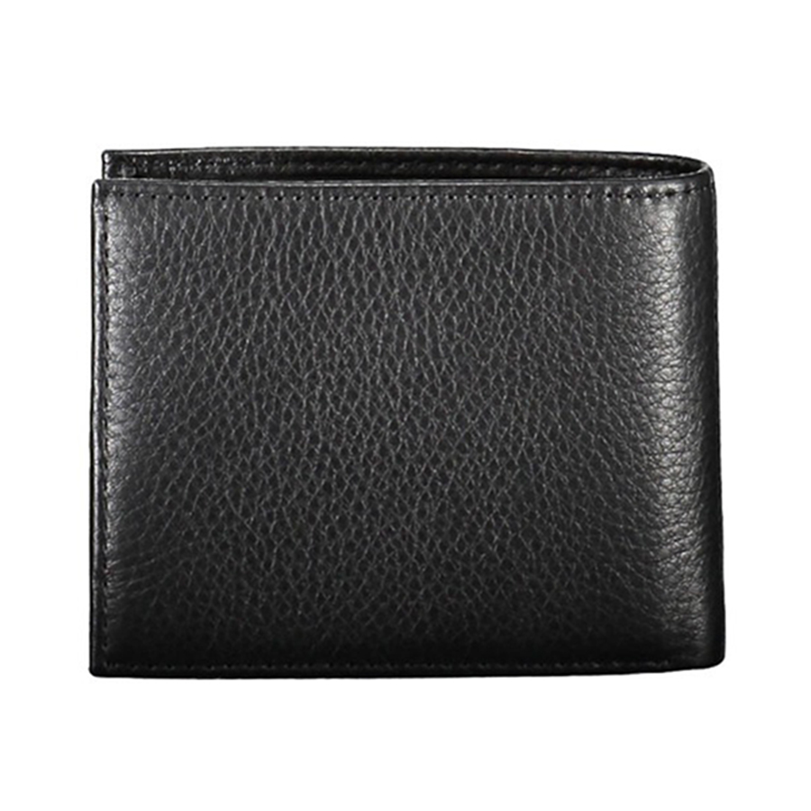 Ví Nam Tommy Hilfiger Leather Small Wallet AM0AM10241_NERO_BDS Màu Đen