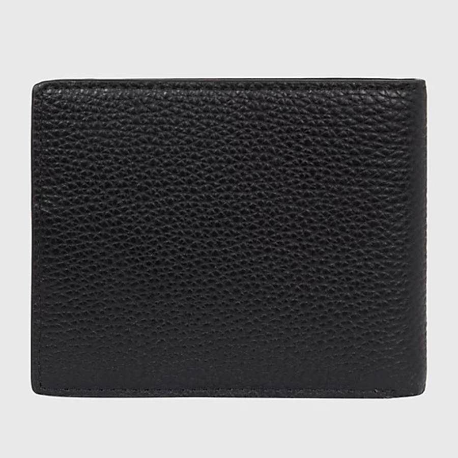 Ví Nam Tommy Hilfiger Signature Small Leather Credit Card Wallet AM0AM10968 Màu Đen