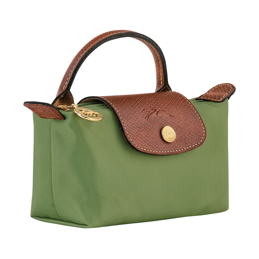 Túi Xách Nữ Longchamp Le Pliage Original Pouch With Handle 34175089P77 Màu Xanh Rêu