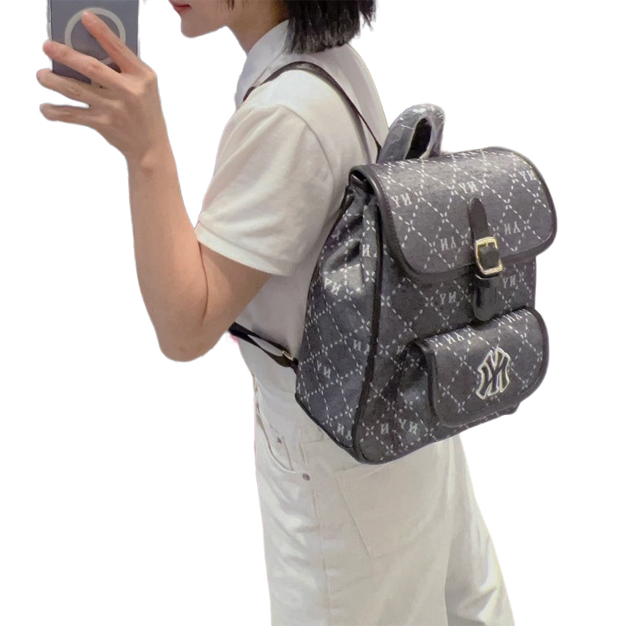 Balo MLB  Monogram Jacquard Backpack New York Yankees 7ABKMD53N-50BKS Màu Đen
