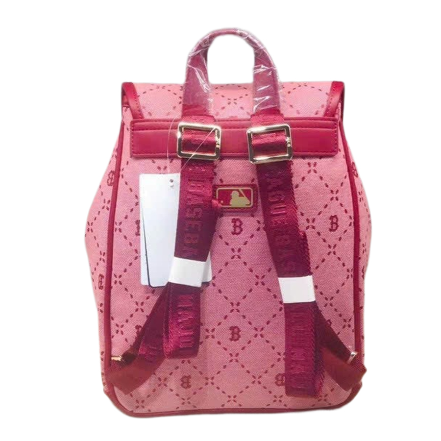 Balo MLB  Monogram Jacquard Backpack Boston Red Sox 7ABKMD53N-50PCD Màu Hồng