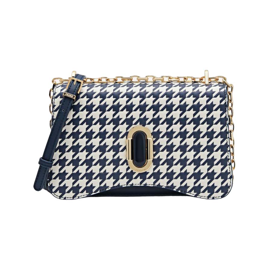 Túi Đeo Chéo Nữ Pedro Studio Rift Leather Shoulder Bag PW2-76390103 Màu Xanh Navy