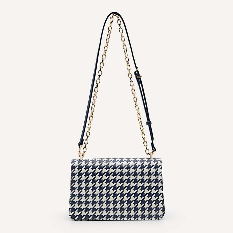 Túi Đeo Chéo Nữ Pedro Studio Rift Leather Shoulder Bag PW2-76390103 Màu Xanh Navy